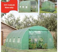 Outsunny 6 X 3M Polytunnel Walk-In Garden Greenhouse With Zip Door And Windows