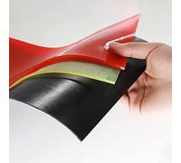 Polyurethane Elastic Rubber Sheet 3mm Durable Oil and Abrasion Resistant Plate for Damping and Cushioning Black Red PU Material