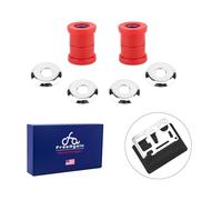 Polyurethane Handlebar Riser Bushings for Harley | 95A Shore Hardness | Shock Absorption | Fits Sportster/Dyna/Softail 1973-2023 | Easy Installation(Red）