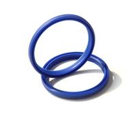 Polyurethane Hydraulic Seal, 5pcs DHS Type Polyurethane Hydraulic Cylinder Oil Shaft Seal Gasket Ring Blue ID 31.5-67mm(35.5x43.5x5/6.5)