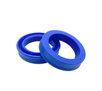 Polyurethane hydraulic seal ring, radial hydraulic oil seal, Inner diameter 38mm Outer diameter 54mm Thickness 10mm, Pack Of 10, Blue, 38x54x10mm