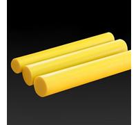 Polyurethane Rod, Solid Polyurethane Round Bar Yellow, 1 Piece, Diameter 16-80 mm PU Rod, Hardness 90A, Damping Bar for Construction Machinery(Diameter 80mm)