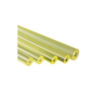Polyurethane Round bar, Polyurethane Hollow Rod Translucent Yellow Multiple Sizes Length 500mm(60 * 8mm)
