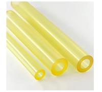 Polyurethane Round bar, PU Polyurethane Hollow Rod Translucent Yellow Diameter 16-100mm(95 * 10mm)