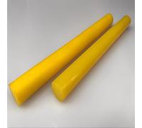 Polyurethane Round Bar Solid Yellow, 1 Piece Diameter 20/30/40/50/60/70/80 mm PU Rod, Hardness 90A, Damping Bar for Construction Machinery (20mm)