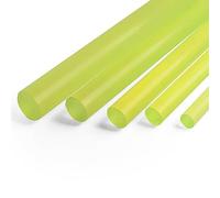 Polyurethane Round Rod, 500MM Solid PU Polyurethane Rod 1/2/3/4/5/6/8/10mm Elastic Rubber Rods Translucent(Dia3mm)