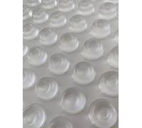 Polyurethane Rubber Self Adhesive Bumper Feet Stops Bumpons 22.3 x 10.1mm[Pack of 72,Clear]