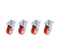 Polyurethane Swivel Casters 4 Pack 200kg Total Capacity(C)