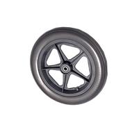 Polyurethane Tire, Solid Wheelchair Wheel With Bearing, Explosion-proof, Easy To Push And Pull, No Inflation Required, Gray-black(Black)