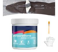 Polyurethane Waterproof Coating, Polyurethane Waterproofing and Leak Repair Eco-friendly Coating,Invisible Clear Waterproof Sealant, Tile Trapping Repair Wall Mending Agent Glue (Black,300 G)