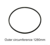 Polyurethane Wide Angle V-Belt for Lathe Motor Drive, Compatible with 5M1150, 5M1180, 5M1220, 5M1250, 5M1280 Models, Long lasting Power Transmission Belt with High(5M1280)