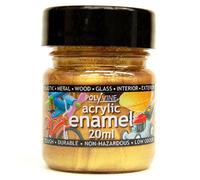 Polyvine 20ml acrylic enamel paint Mettalic Gold