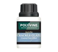 Polyvine Acrylic Crackle Glaze for Use with Emulsion or Latex Paint - Decorative Effects Crackle Finish Paint Medium - Cracked Effect Design for Furniture, Wood, Architrave, Pottery, Plaster, MDF