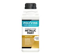 Polyvine - Acrylic Metallic Paint - Bright Gold - 500Ml