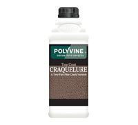 Polyvine Coat Craquelure System - Top Coat & Base Coat Fine Line Crackle Varnish - Distressed Craquelure Decorative Elements - Crackle Effect Varnish for Pottery, Furniture & Crafts
