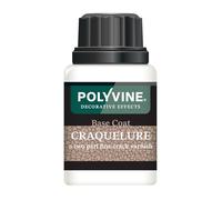 Polyvine Coat Craquelure System - Top Coat & Base Coat Fine Line Crackle Varnish - Distressed Craquelure Decorative Elements - Crackle Effect Varnish for Pottery, Furniture & Crafts