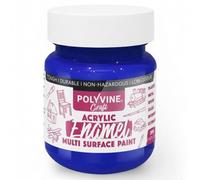 Polyvine Craft Acrylic Enamel Paint - Water-Based Hobby Craft Acrylic Paint - Durable Finish, Low Odour, Intermixable Enamel in 15 Rich Pigment Colours for Glass, Wood, Metal, Clay, Stone&More, 50 ml