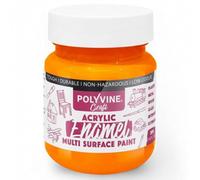 Polyvine Craft Acrylic Enamel Paint - Water-Based Hobby Craft Acrylic Paint - Durable Finish, Low Odour, Intermixable Enamel in 15 Rich Pigment Colours for Glass, Wood, Metal, Clay, Stone&More, 50 ml