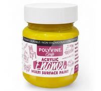 Polyvine Craft Acrylic Enamel Paint - Water-Based Hobby Craft Acrylic Paint - Durable Finish, Low Odour, Intermixable Enamel in 15 Rich Pigment Colours for Glass, Wood, Metal, Clay, Stone&More, 50 ml