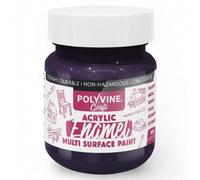Polyvine Craft Acrylic Enamel Paint - Water-Based Hobby Craft Acrylic Paint - Durable Finish, Low Odour, Intermixable Enamel in 15 Rich Pigment Colours for Glass, Wood, Metal, Clay, Stone&More, 50 ml