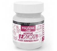 Polyvine Craft Acrylic Enamel Paint - Water-Based Hobby Craft Acrylic Paint - Durable Finish, Low Odour, Intermixable Enamel in 15 Rich Pigment Colours for Glass, Wood, Metal, Clay, Stone&More, 50 ml