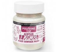 Polyvine Craft Acrylic Enamel Paint - Water-Based Hobby Craft Acrylic Paint - Durable Finish, Low Odour, Intermixable Enamel in 15 Rich Pigment Colours for Glass, Wood, Metal, Clay, Stone&More, 50 ml
