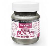 Polyvine Craft Acrylic Enamel Paint - Water-Based Hobby Craft Acrylic Paint - Durable Finish, Low Odour, Intermixable Enamel in 15 Rich Pigment Colours for Glass, Wood, Metal, Clay, Stone&More, 100 ml