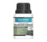 Polyvine Decorators Varnish Dead Flat - Water Resistant Clear Varnish with UV Protection - Seals and Protects Emulsion, Acrylic Paint, Wallpaper, Wood, Furniture, Plaster & Fabric, 100ml