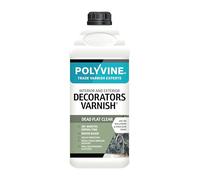 Polyvine Water Base Decorator's Dead Flat Varnish 2Ltr by Polyvine