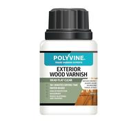 Polyvine Exterior Wood Varnish Dead Flat Finish - Quick Drying, Water-Based, High UV Protection & Weather Resistant Clear Varnish for Outdoor Wood & Timber - No Blistering or Peeling, 100ml