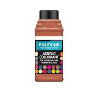 Polyvine for Tinting Water Based Products - Easy Blend, Dense Liquid Pigment Colour Additive for Paint, Varnish, Filler, Grout, Cement, Emulsion, Masonry Paint & More - Burnt Sienna, 50g