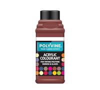 Polyvine for Tinting Water Based Products - Easy Blend, Dense Liquid Pigment Colour Additive for Paint, Varnish, Filler, Grout, Cement, Emulsion, Masonry Paint & More - Mahogany, 50g