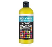 Polyvine for Tinting Water Based Products - Easy Blend, Dense Liquid Pigment Colour Additive for Paint, Varnish, Filler, Grout, Cement, Emulsion, Masonry Paint & More - Yellow, 500g