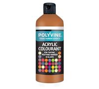 Polyvine for Tinting Water Based Products - Easy Blend, Dense Liquid Pigment Colour Additive for Paint, Varnish, Filler, Grout, Cement, Emulsion, Masonry Paint & More - Raw Sienna, 500g