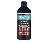 Polyvine for Tinting Water Based Products - Easy Blend, Dense Liquid Pigment Colour Additive for Paint, Varnish, Filler, Grout, Cement, Emulsion, Masonry Paint & More - Black, 500g