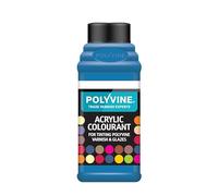 Polyvine for Tinting Water Based Products - Easy Blend, Dense Liquid Pigment Colour Additive for Paint, Varnish, Filler, Grout, Cement, Emulsion, Masonry Paint & More - Prussian Blue, 50g