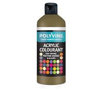 Polyvine for Tinting Water Based Products - Easy Blend, Dense Liquid Pigment Colour Additive for Paint, Varnish, Filler, Grout, Cement, Emulsion, Masonry Paint & More - Medium Oak, 500g