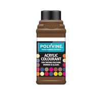 Polyvine for Tinting Water Based Products - Easy Blend, Dense Liquid Pigment Colour Additive for Paint, Varnish, Filler, Grout, Cement, Emulsion, Masonry Paint & More - Walnut, 50g