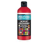 Polyvine for Tinting Water Based Products - Easy Blend, Dense Liquid Pigment Colour Additive for Paint, Varnish, Filler, Grout, Cement, Emulsion, Masonry Paint & More - Red, 500g