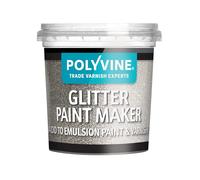 Polyvine Glitter Paint Maker 75g - Decorative Glitter Paint Additive to Mix with Topcoat or Varnish for Sparkly Decorative Finish to Painted Surfaces, Walls, Fabric, Paper, Metallic Paints & More