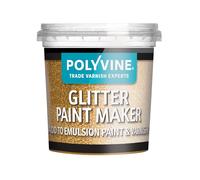 Polyvine Glitter Paint Maker 75g - Decorative Glitter Paint Additive to Mix with Topcoat or Varnish for Sparkly Decorative Finish to Painted Surfaces, Walls, Fabric, Paper, Metallic Paints & More