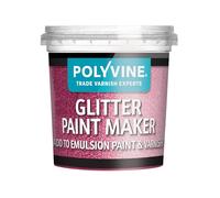 Polyvine Glitter Paint Maker 75g - Decorative Glitter Paint Additive to Mix with Topcoat or Varnish for Sparkly Decorative Finish to Painted Surfaces, Walls, Fabric, Paper, Metallic Paints & More
