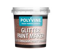 Polyvine Glitter Paint Maker 75g - Decorative Glitter Paint Additive to Mix with Topcoat or Varnish for Sparkly Decorative Finish to Painted Surfaces, Walls, Fabric, Paper, Metallic Paints & More