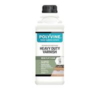 Polyvine Heavy Duty Interior Wood Varnish - Dead Flat 1 litre