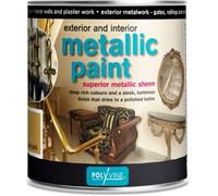 Polyvine Interior And Exterior Metallic Multi-Surface Decorative Paint 1L- Silver