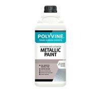 Polyvine Metallic Paint, 500ml, Pale Gold