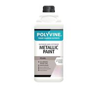 Polyvine Metallic Paint - Acrylic Metallic Heat Resistant Paint No Primer or Topcoat Needed - Water & UV Resistant Decorative Paint for Ceramics, Furniture, Ornaments, Interior Walls, Metalwork & More