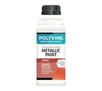 Polyvine Metallic Paint - Acrylic Metallic Heat Resistant Paint No Primer or Topcoat Needed - Water & UV Resistant Decorative Paint for Ceramics, Furniture, Ornaments, Interior Walls, Metalwork & More