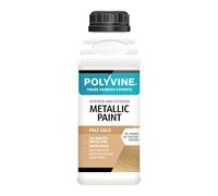 Polyvine Metallic Paint - Acrylic Metallic Heat Resistant Paint No Primer or Topcoat Needed - Water & UV Resistant Decorative Paint for Ceramics, Furniture, Ornaments, Interior Walls, Metalwork & More