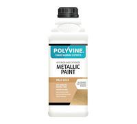 Polyvine Metallic Paint - Acrylic Metallic Heat Resistant Paint No Primer or Topcoat Needed - Water & UV Resistant Decorative Paint for Ceramics, Furniture, Ornaments, Interior Walls, Metalwork & More